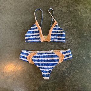 ACACIA swim set Medium top Medium bottom tie dye